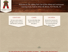 Tablet Screenshot of abbey-pub.com
